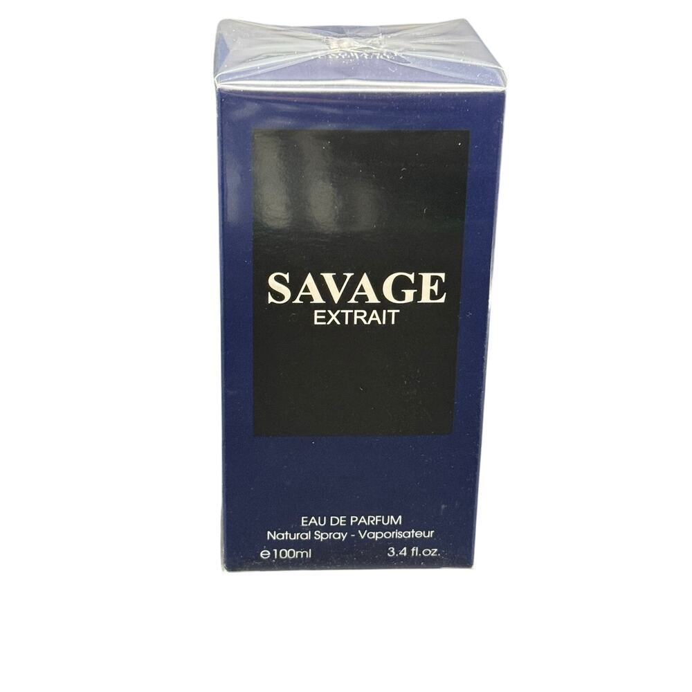 Savage by Fragrance Couture Extrait Eau De Parfum for Men's 3.4 Oz / 100 mL NIB